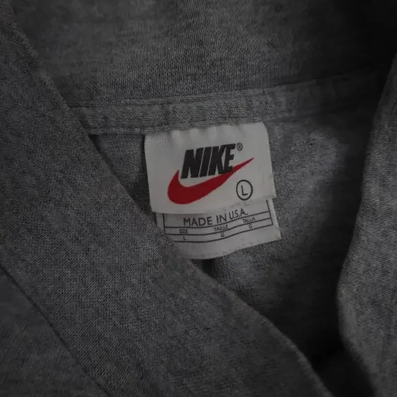 Vintage Nike Mini Swoosh Moc Neck Long Sleeve T Shirt - Picture 4 of 7